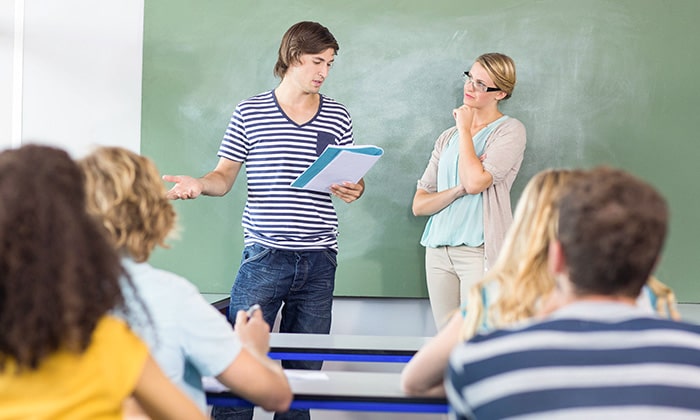 Students in classroom